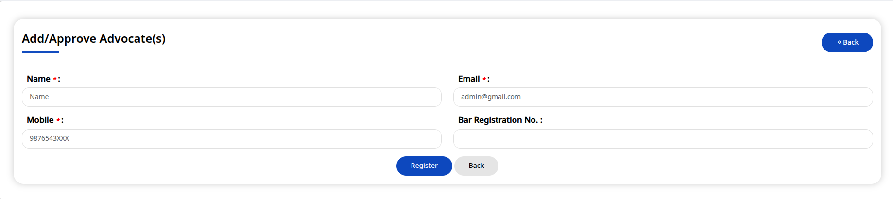 Registration